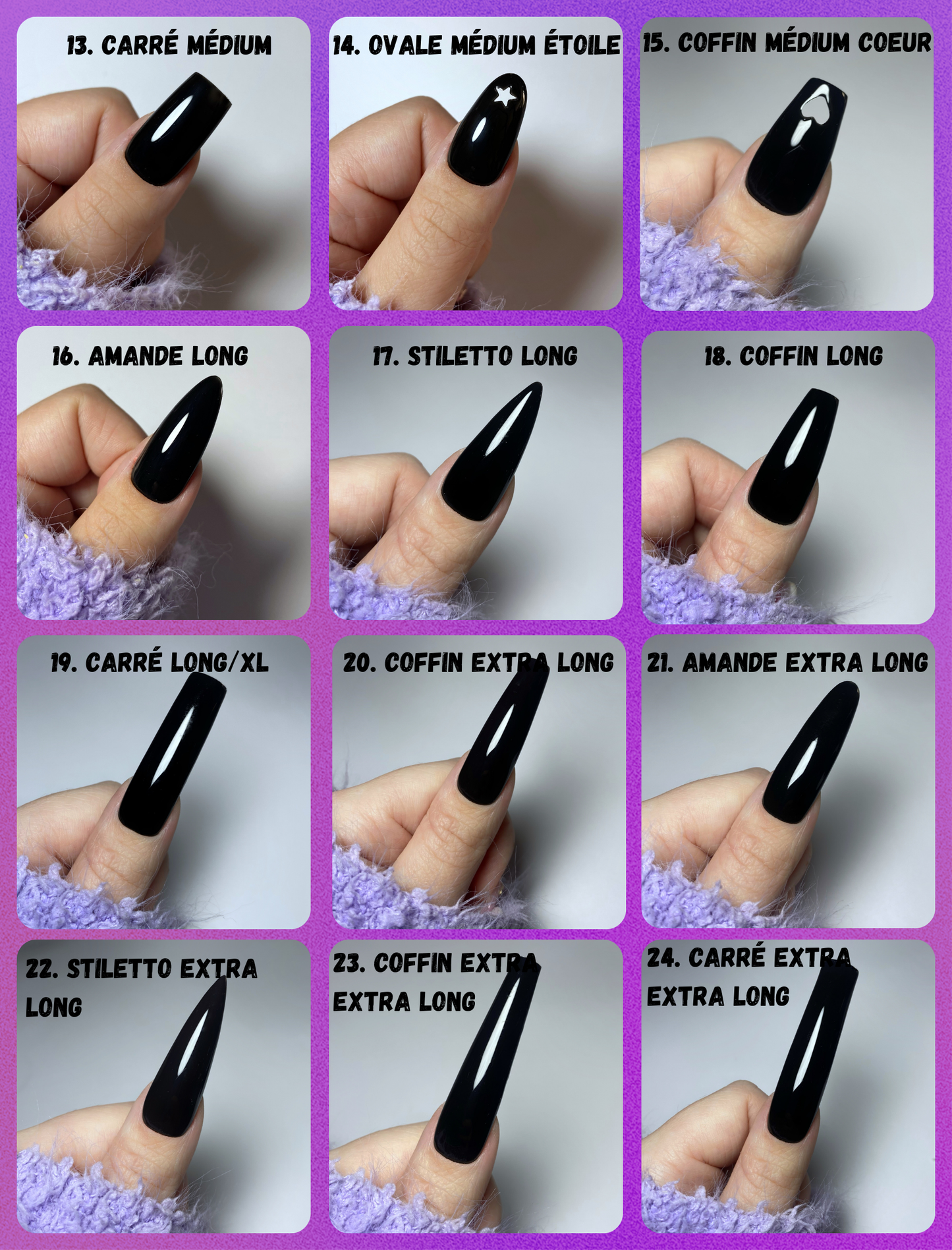 1 indication = 1 paire de Press-On