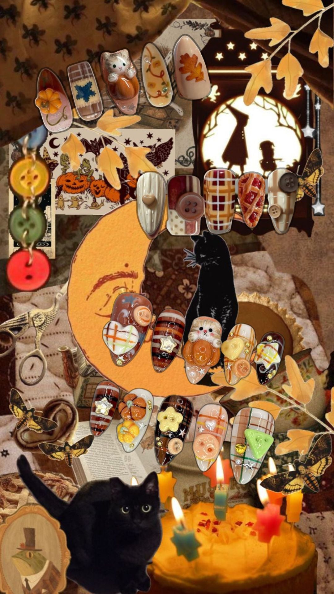 Moodboard Pumpkin Cat