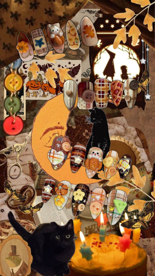 Moodboard Pumpkin Cat