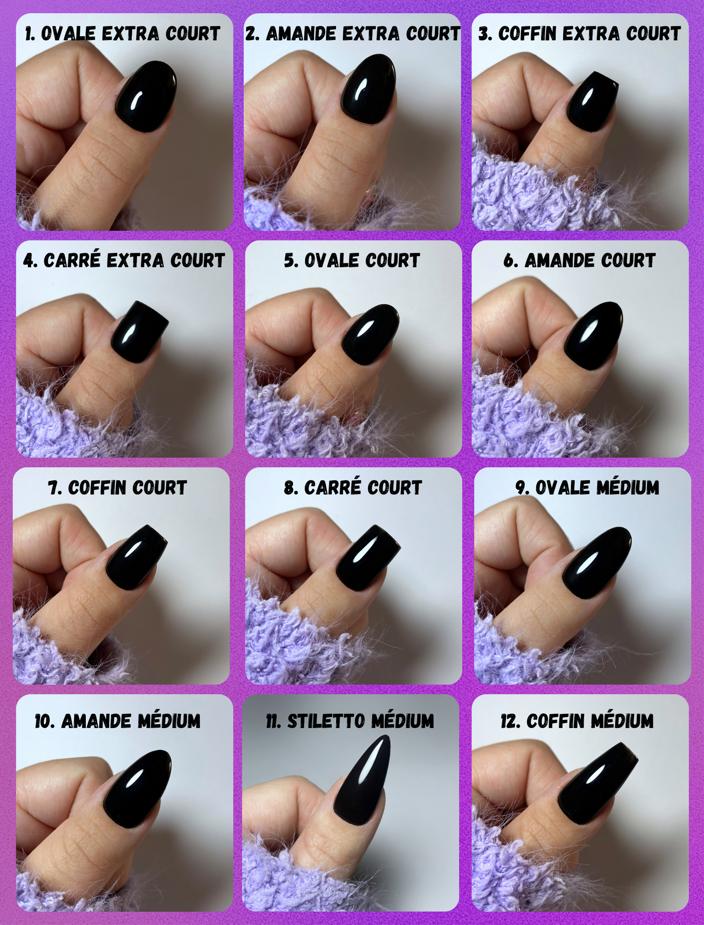 1 indication = 1 paire de Press-On