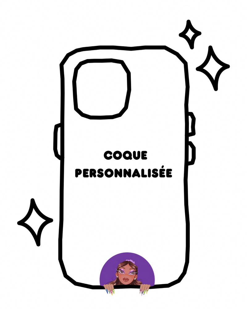 Coque personnalisée + figurine Mochi